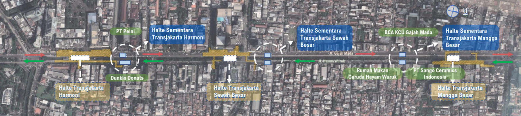 Pemindahan Halte Eksisting TransJakarta Harmoni, Sawah Besar Dan Mangga ...